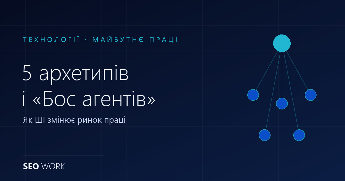 Майбутнє ринку праці: 5 архетипів фахівця і концепція «Боса агентів» 1 Майбутнє ринку праці: 5 архетипів фахівця і концепція «Боса агентів»
